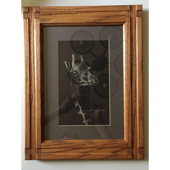 Giraffe Original Scratchboard Art by Carol Hemdal - Picture 3 of 9